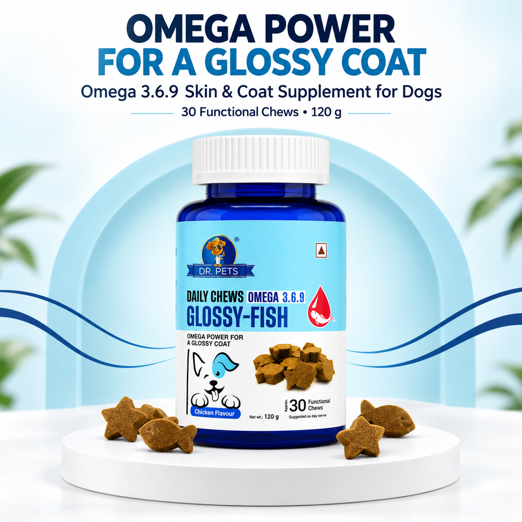 Dr. Pets Daily Chews Glossy-Fish (Pack of 1)