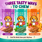 Dr. Pets Lick Chik Chicken Dental Sticks for Dogs (Pack of 2)