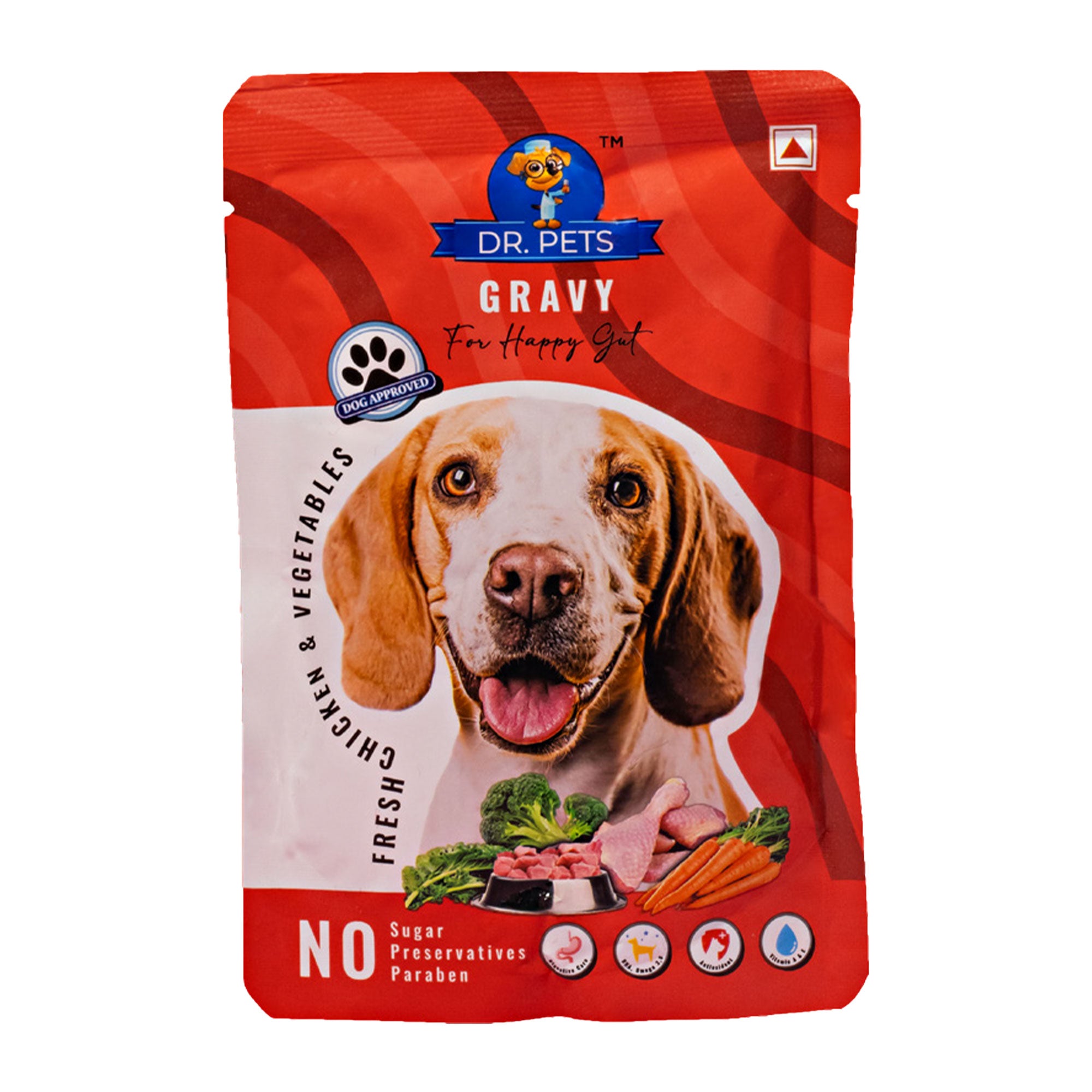 DR. PETS CHUNKS & GRAVY FRESH CHICKEN & VEGITABLE