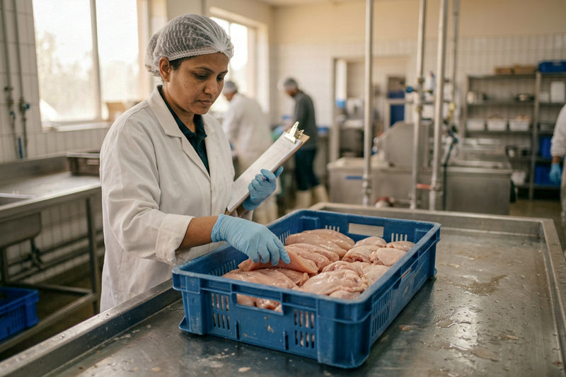 Fresh chicken sourced