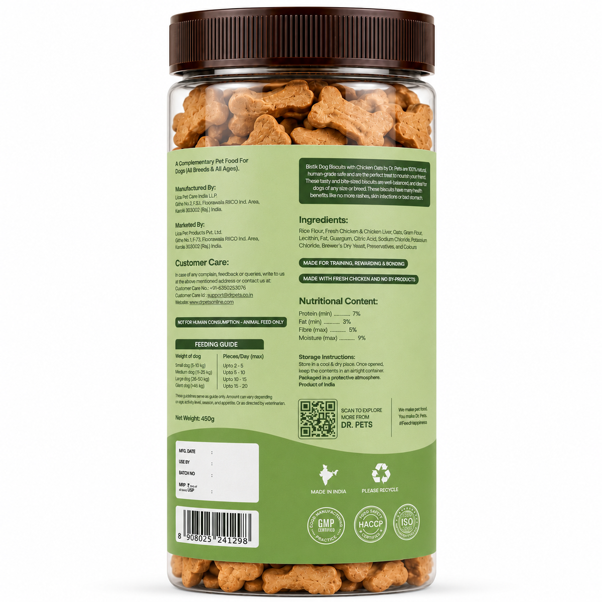 DR. PETS BISTIK BISCUIT CHICKEN OATS