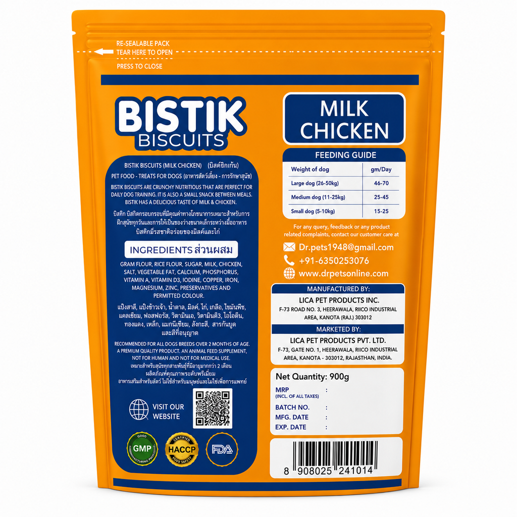 DR. PETS BISTIK BISCUIT MILK CHICKEN