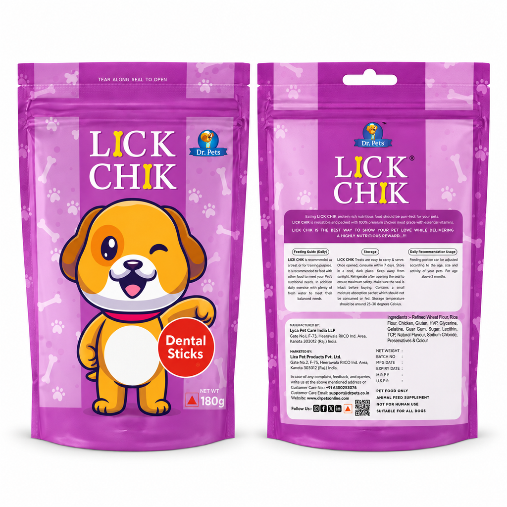 Dr. Pets Lick Chik Chicken Dental Sticks for Dogs (Pack of 2)