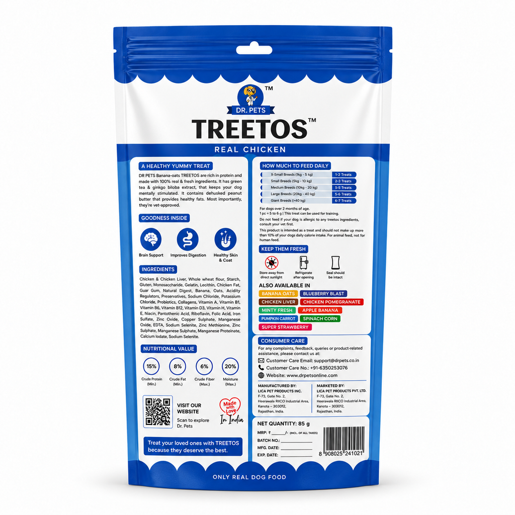 DR. PETS TREETOS REAL CHICKEN