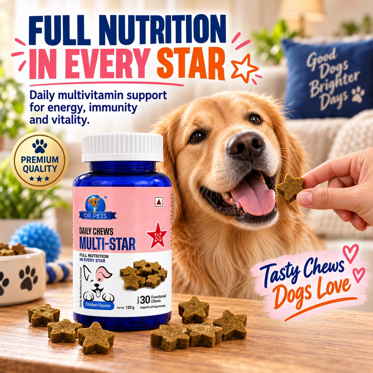 Dr. Pets Daily Chews Multi-Star (Pack of 2)