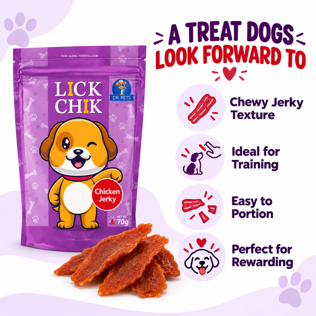 Dr. Pets Lick Chik Chicken Jery for Dogs (Pack of 6)