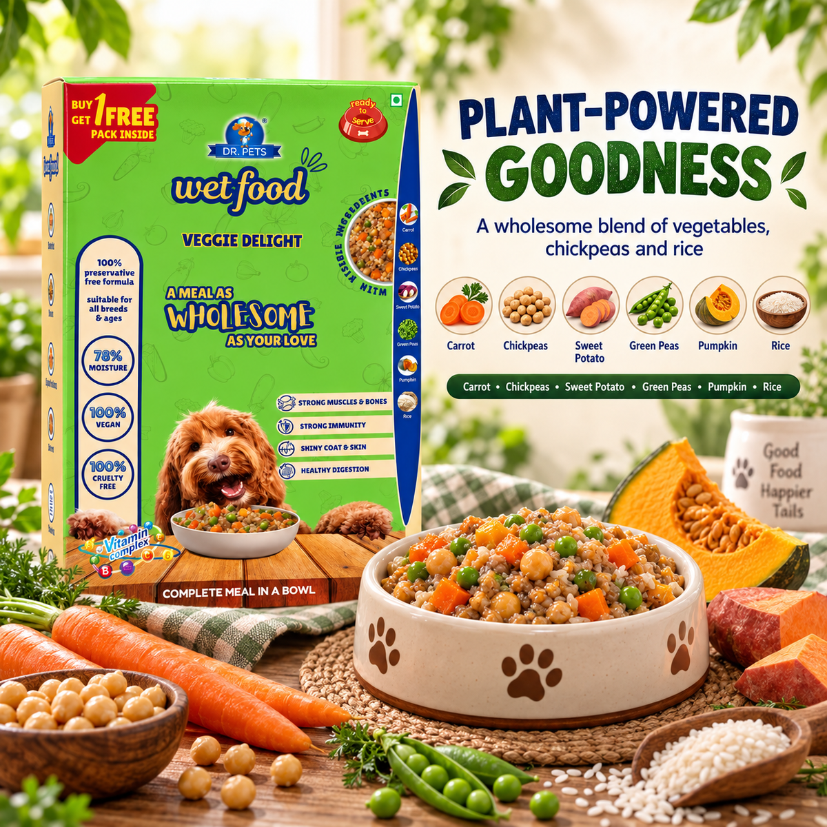 Wet Food Buy 1 Get 1 Free ( 100 gm X 2)