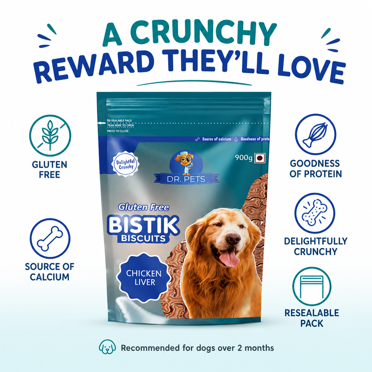 DR. PETS BISTIK BISCUIT CHICKEN LIVER