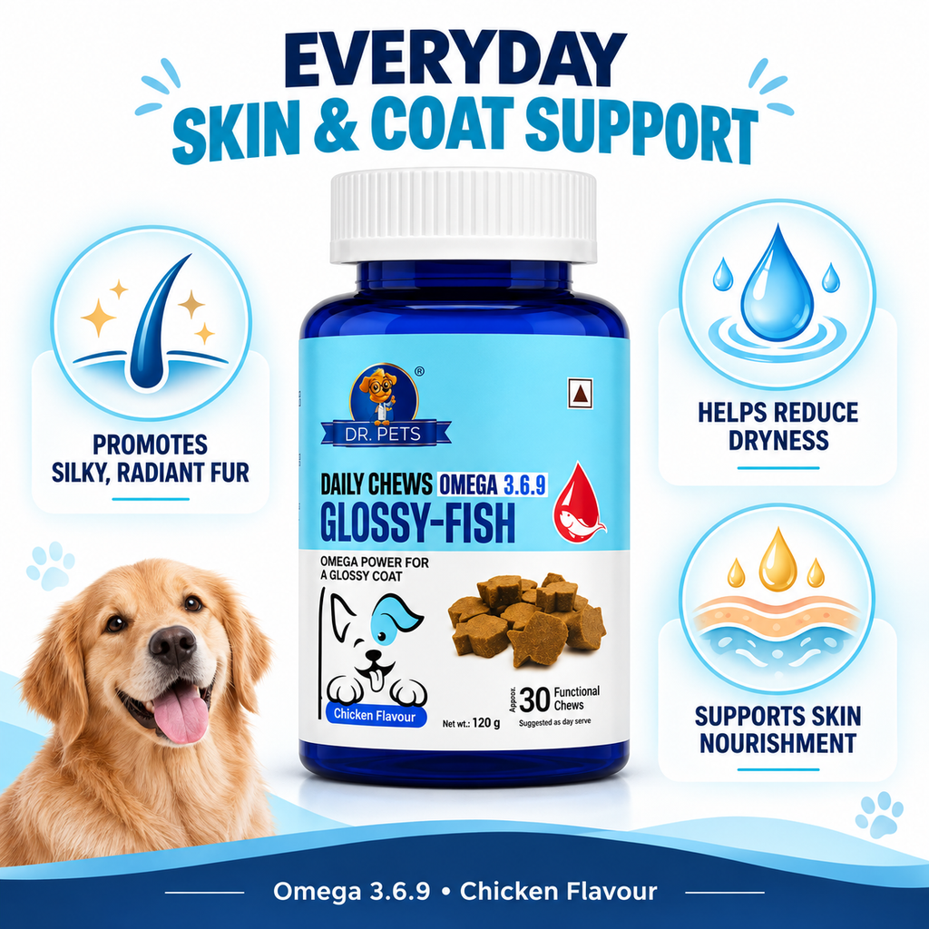 Dr. Pets Daily Chews Glossy-Fish (Pack of 1)