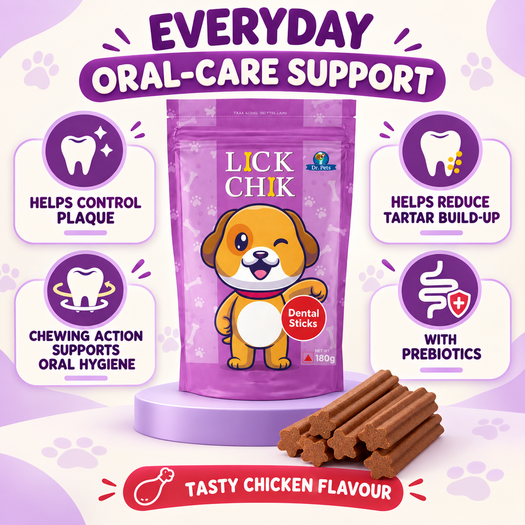 Dr. Pets Lick Chik Chicken Dental Sticks for Dogs (Pack of 2)