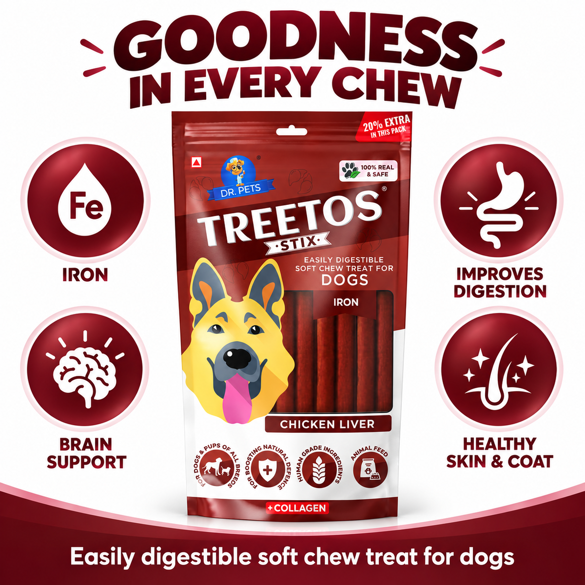 DR. PETS TREETOS CHICKEN LIVER