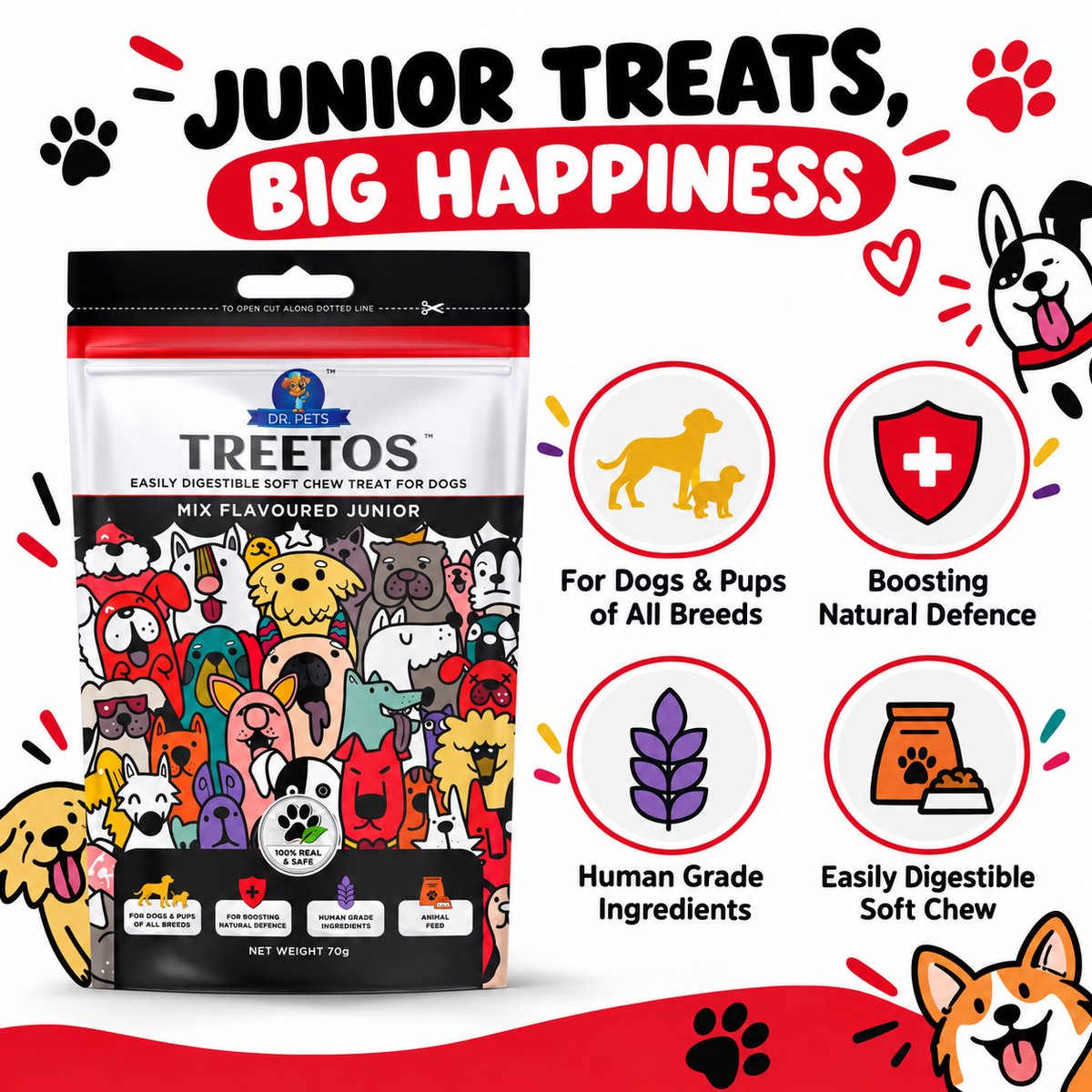 DR. PETS TREETOS MIX FLAVOUR