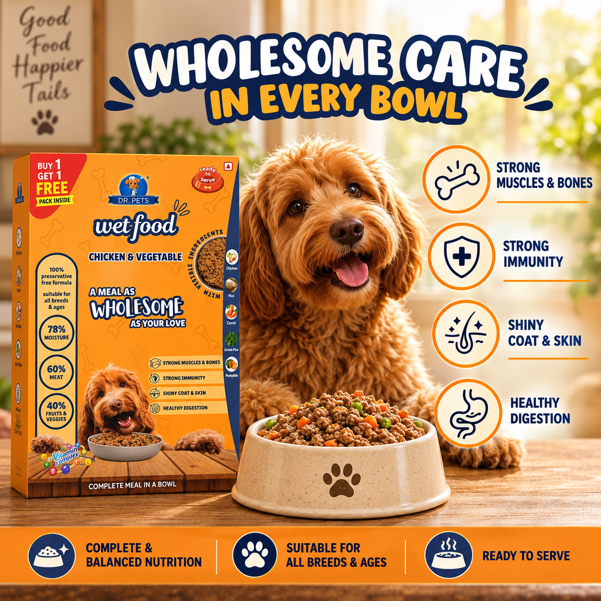 Wet Food Buy 1 Get 1 Free ( 100 gm X 2)