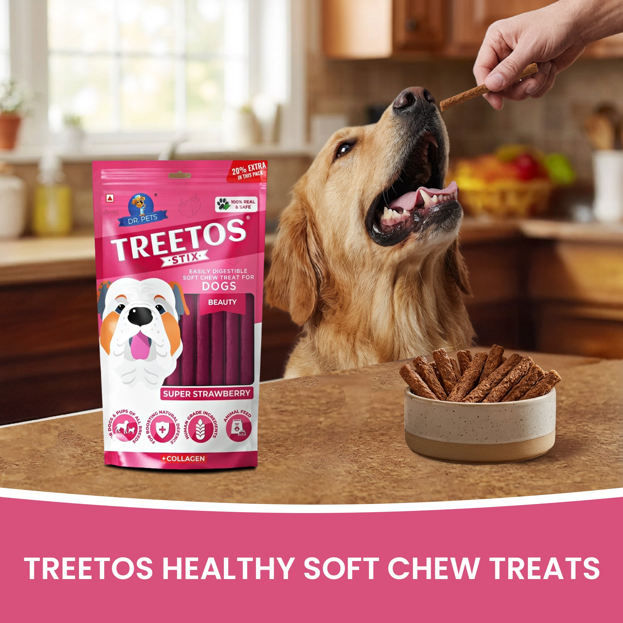 DR. PETS TREETOS SUPER STRAWBERRY