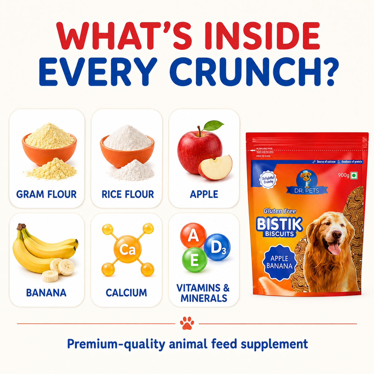 DR. PETS BISTIK BISCUIT APPLE BANANA