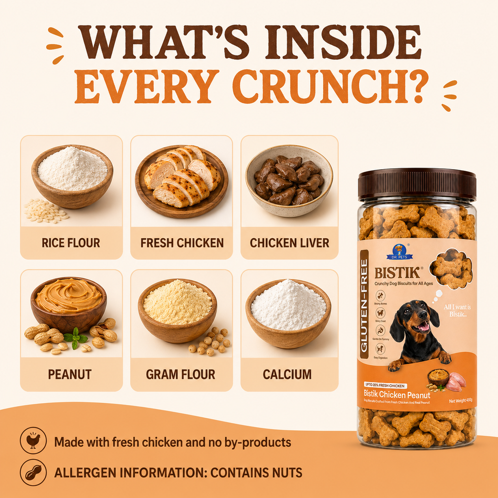 DR. PETS BISTIK BISCUIT CHICKEN PEANUT