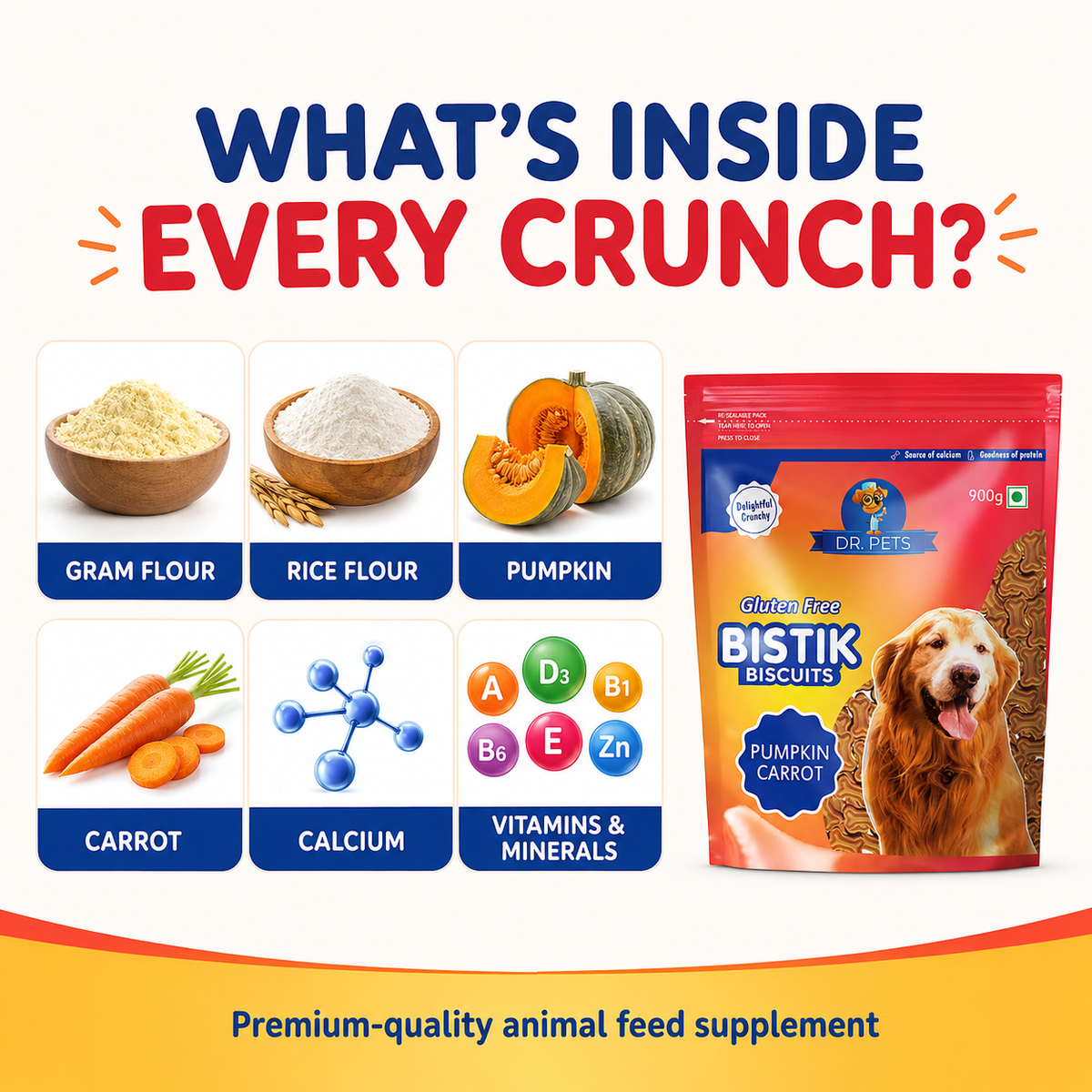DR. PETS BISTIK BISCUIT PUMPKIN CARROT