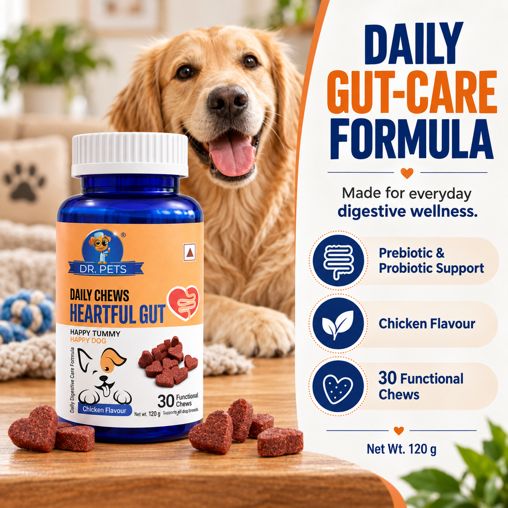Dr. Pets Daily Chews Heartful Gut (Pack of 2)