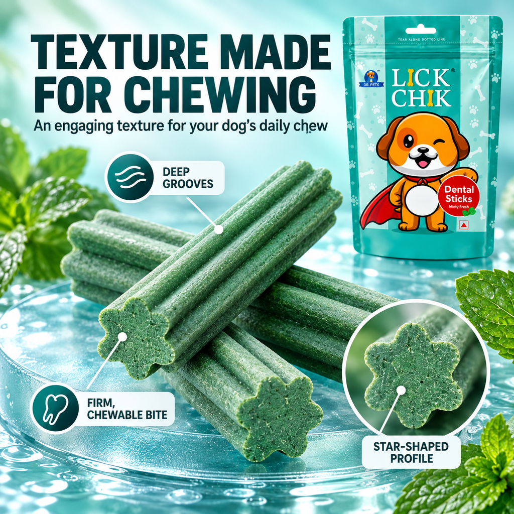 Dr. Pets Lick Chik Minty Fresh Dental Sticks for Dogs (Pack of 2)