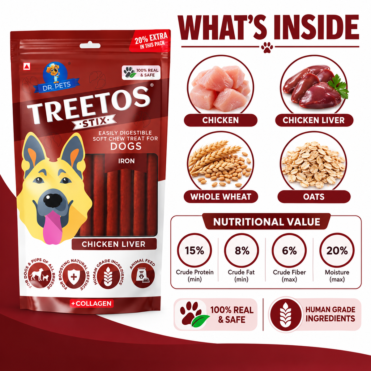 DR. PETS TREETOS CHICKEN LIVER