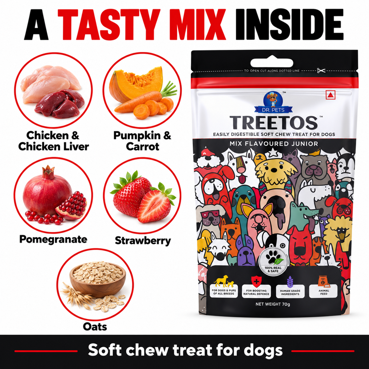 DR. PETS TREETOS MIX FLAVOUR