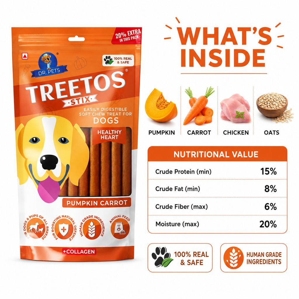 DR. PETS TREETOS PUMPKIN CARROT
