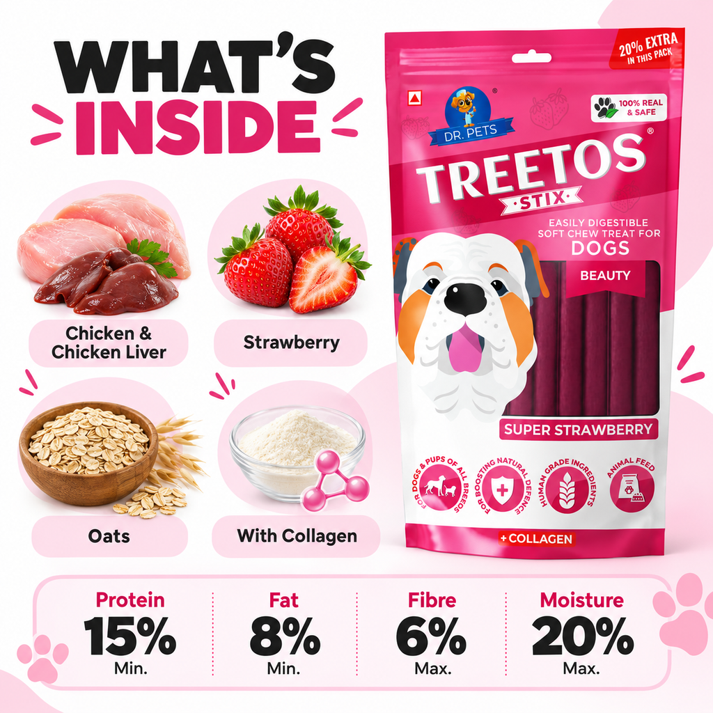 DR. PETS TREETOS SUPER STRAWBERRY