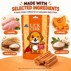 Dr. Pets Lick Chik Chicken & Pumpkin Dental Sticks for Dogs (Pack of 6)