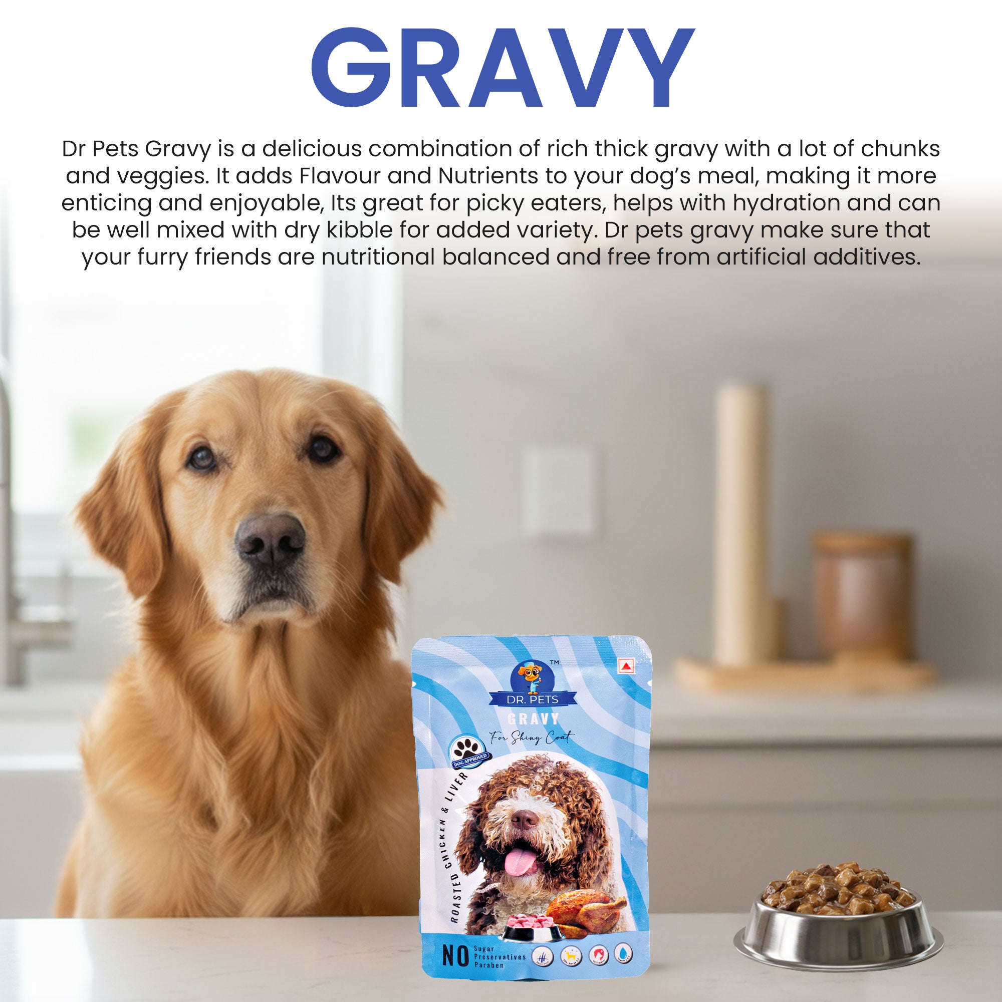 DR. PETS CHUNKS & GRAVY ROASTED CHICKEN & LIVER