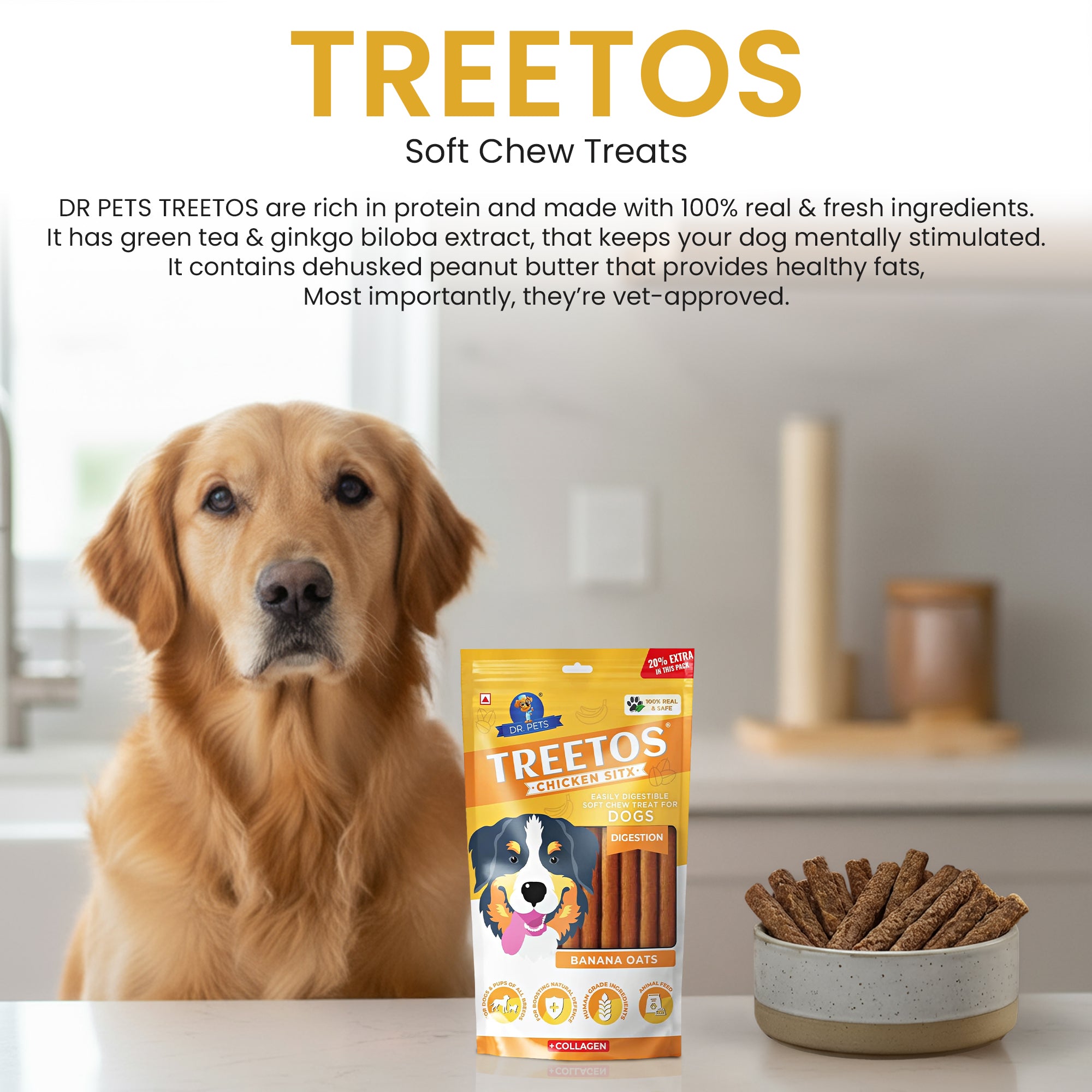 DR. PETS TREETOS BANANA OATS