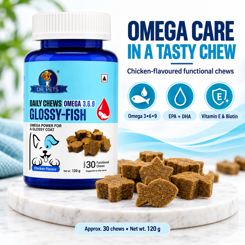 Dr. Pets Daily Chews Glossy-Fish (Pack of 1)