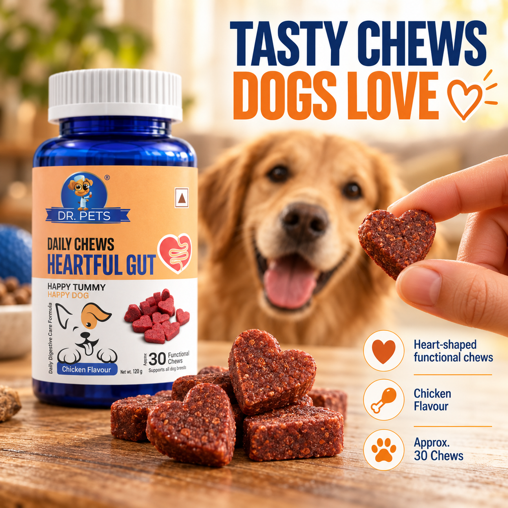 Dr. Pets Daily Chews Heartful Gut (Pack of 2)