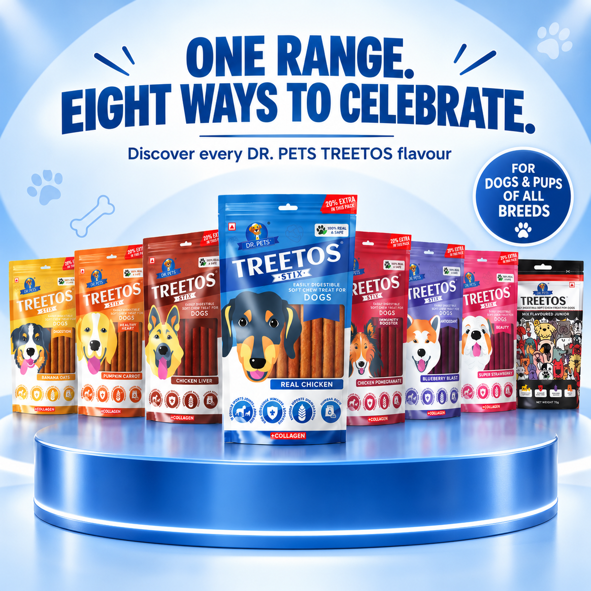 DR. PETS TREETOS REAL CHICKEN