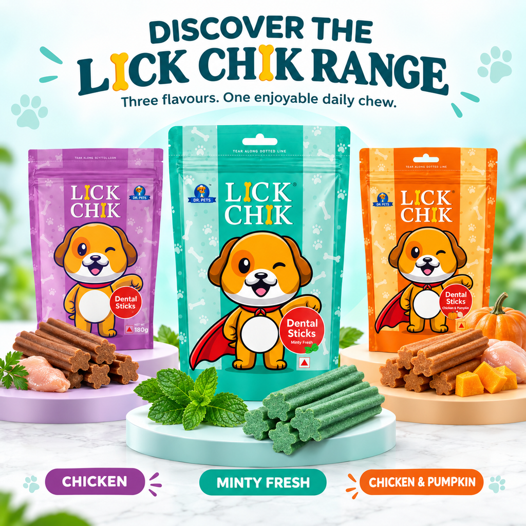 Dr. Pets Lick Chik Minty Fresh Dental Sticks for Dogs (Pack of 2)