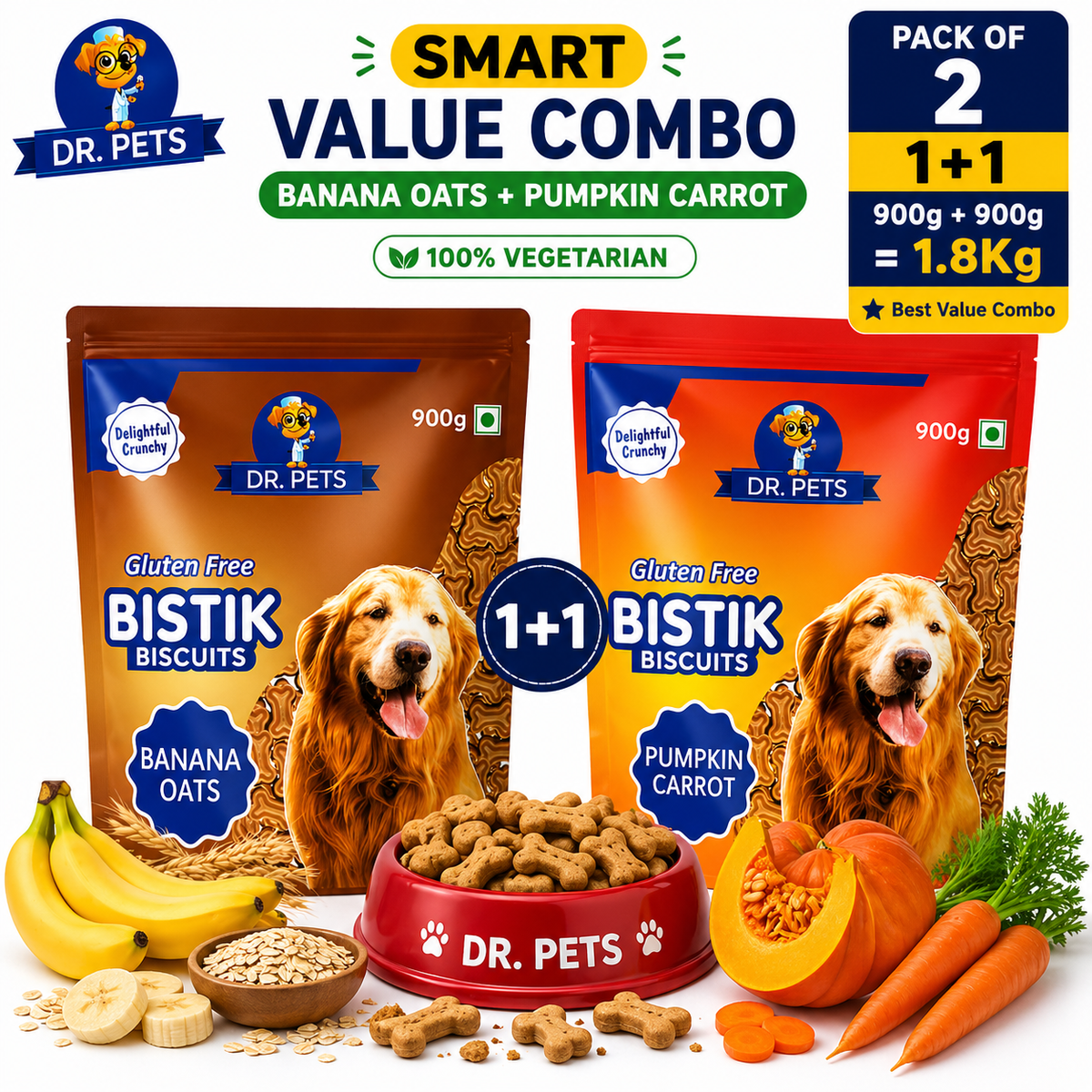 Bistik Banana Oats + Pumpkin Carrot