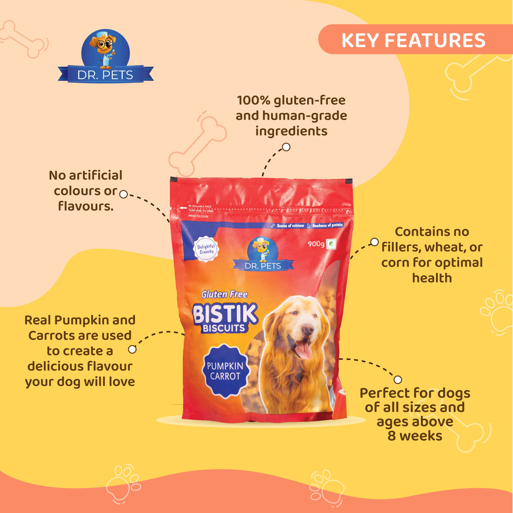 DR. PETS BISTIK BISCUIT PUMPKIN CARROT