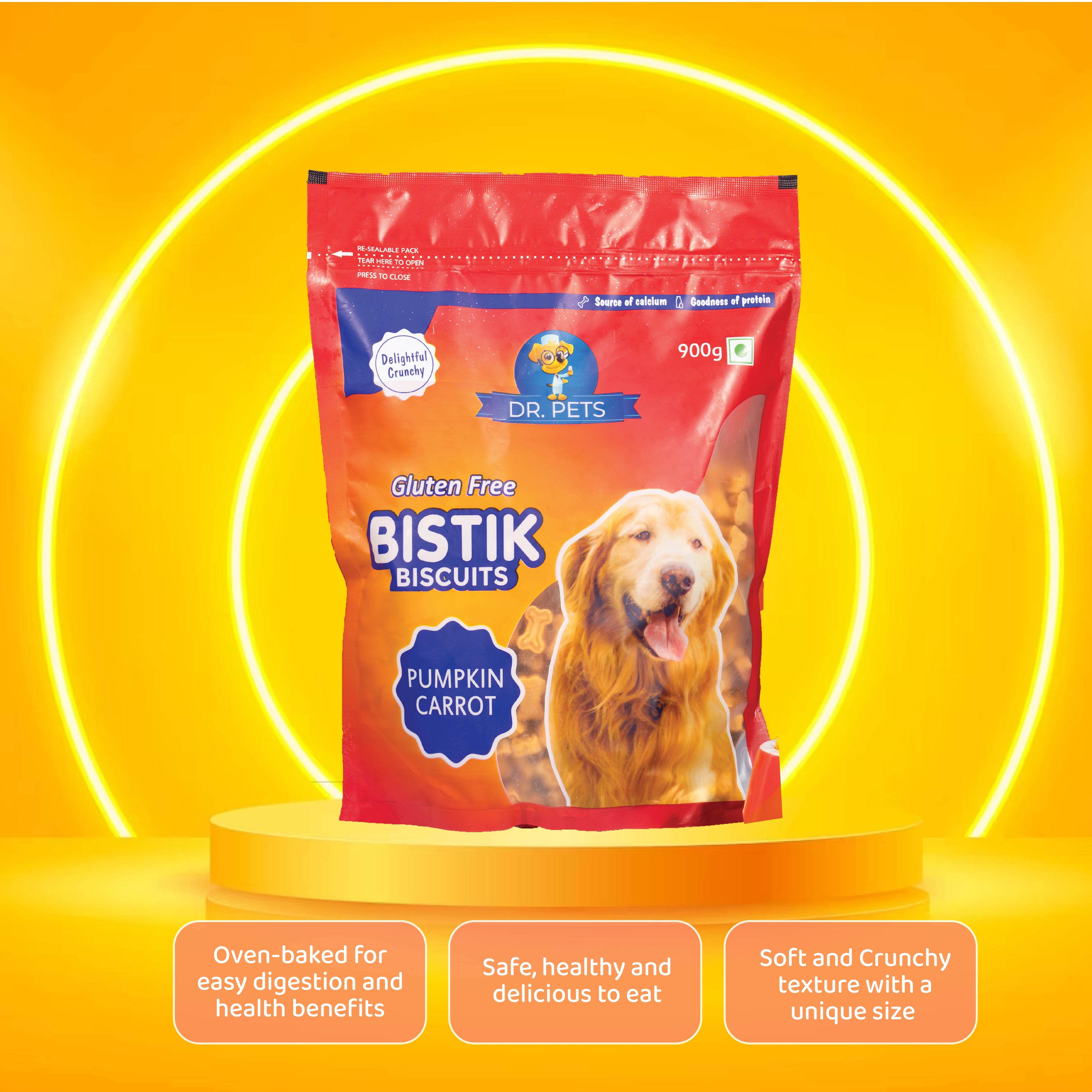 DR. PETS BISTIK BISCUIT PUMPKIN CARROT