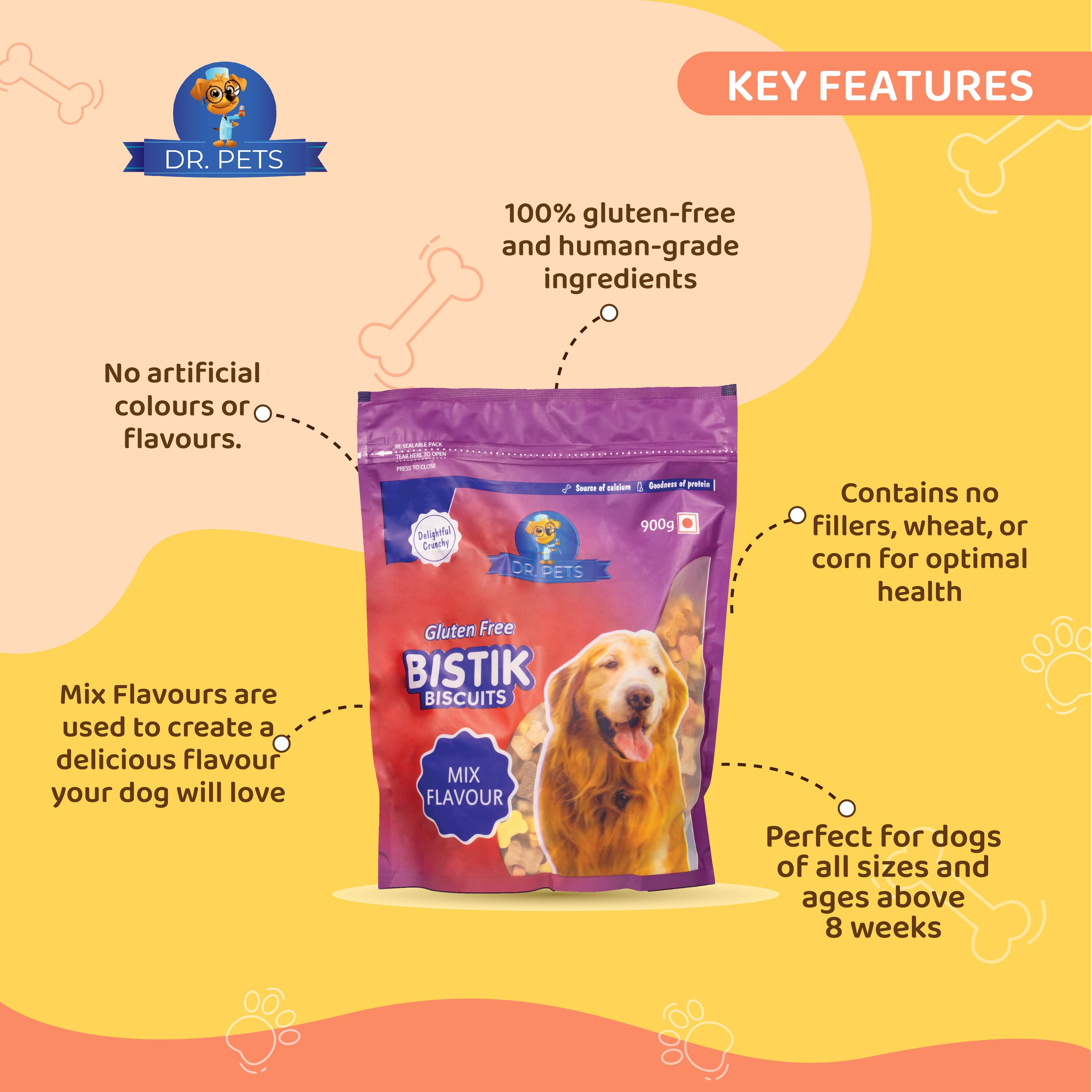 DR. PETS BISTIK BISCUIT MIX FLAVOUR