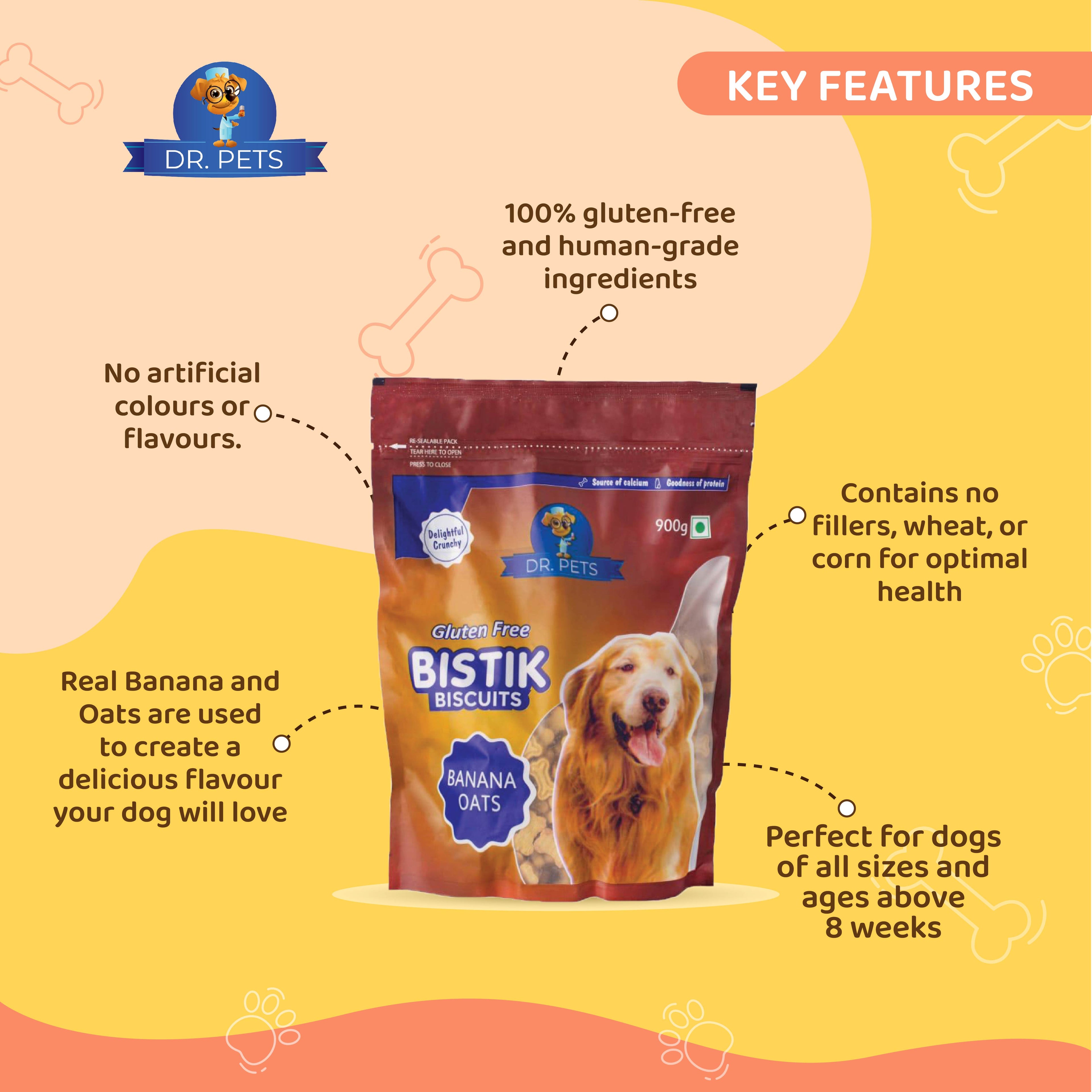 DR. PETS BISTIK BISCUIT BANANA OATS