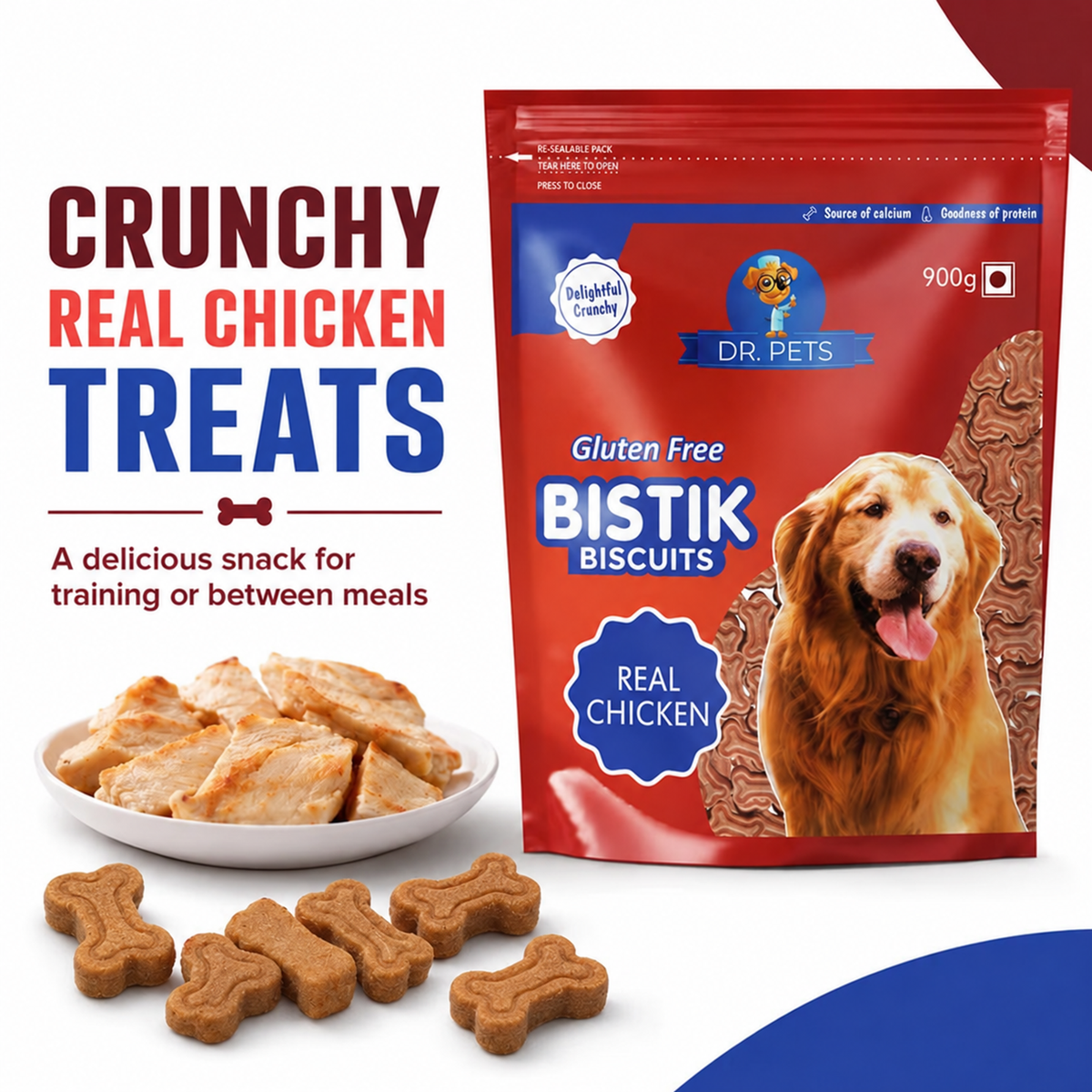 DR. PETS BISTIK BISCUIT REAL CHICKEN