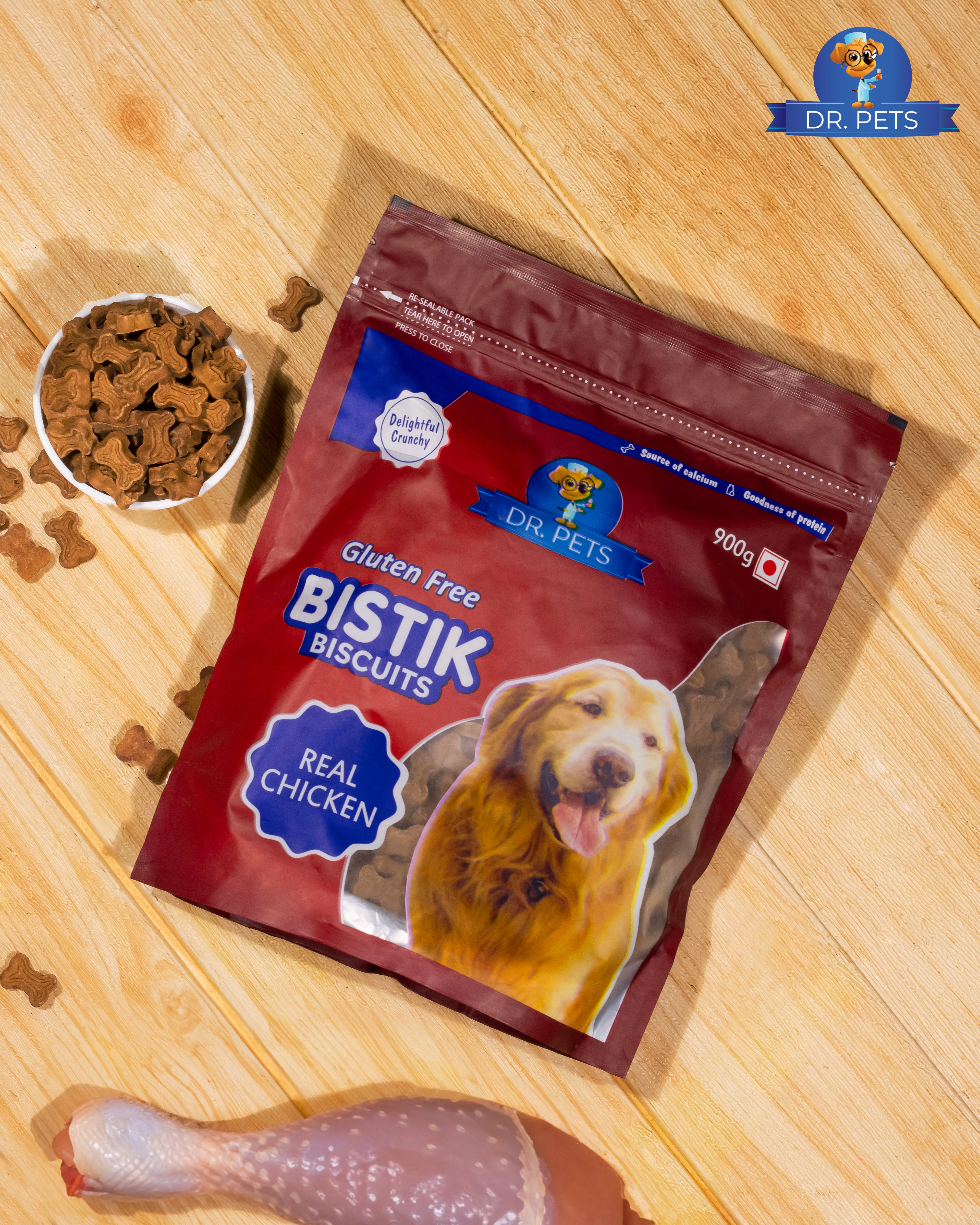 DR. PETS BISTIK BISCUIT REAL CHICKEN