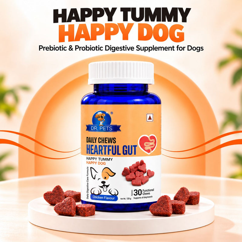 Dr. Pets Daily Chews Heartful Gut (Pack of 1)